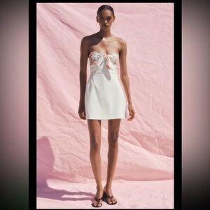 FLORAL PRINT HANKERCHIEF MINI DRESS